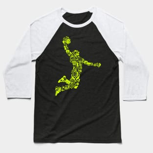 Basketball Player Baseball T-Shirt